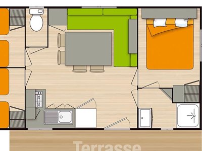 mobil-home - Le Pavillon Bleu photo 3