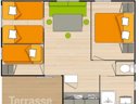 Cliquez pour découvrir toutes les photos de l'HÉBERGEMENT ! mobil-home - camping Le Pavillon Bleu photo 3