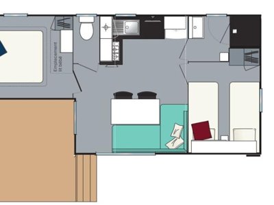 Cliquez pour découvrir toutes les photos de l'HÉBERGEMENT ! mobil-home - Les Flots Bleus photo 6