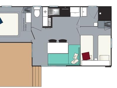 Cliquez pour découvrir toutes les photos de l'HÉBERGEMENT ! mobil-home - Les Flots Bleus photo 7