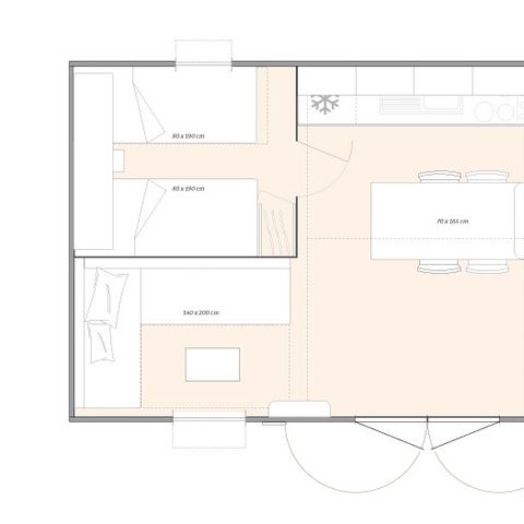 Cliquez pour découvrir toutes les photos de l'HÉBERGEMENT ! mobil-home - Du Manoir De Penn Ar Ster photo 5