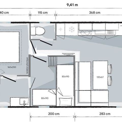 Cliquez pour découvrir toutes les photos de l'HÉBERGEMENT ! mobil-home - Du Manoir De Penn Ar Ster photo 5