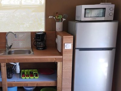 Cliquez pour découvrir toutes les photos de l'HÉBERGEMENT ! tente en toile et bois - Du Manoir De Penn Ar Ster photo 4