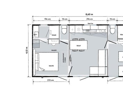 Cliquez pour découvrir toutes les photos de l'HÉBERGEMENT ! mobil-home - Flower Et Base De Loisirs De Rouffiac photo 9