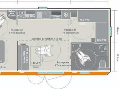Cliquez pour découvrir toutes les photos de l'HÉBERGEMENT ! mobil-home - Flower La Guichardière photo 6