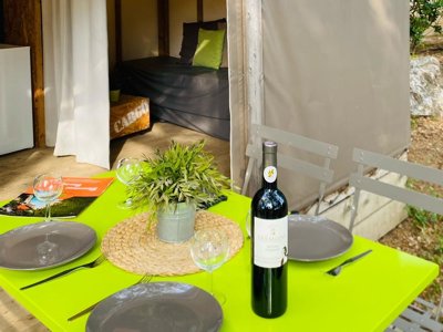 tente en toile et bois - La Tour De France photo 4