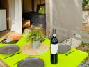 tente en toile et bois - camping La Tour De France photo 4