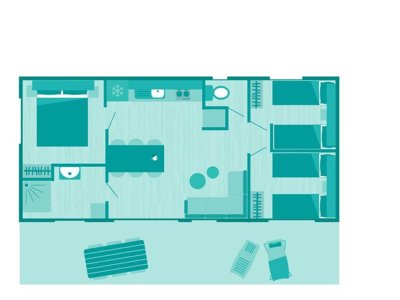 Cliquez pour découvrir toutes les photos de l'HÉBERGEMENT ! mobil-home - Saint Louis photo 16