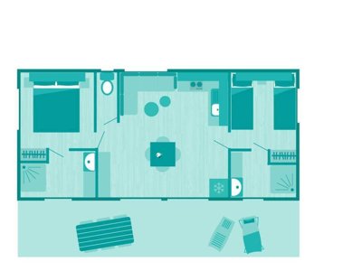 Cliquez pour découvrir toutes les photos de l'HÉBERGEMENT ! mobil-home - Saint Louis photo 7