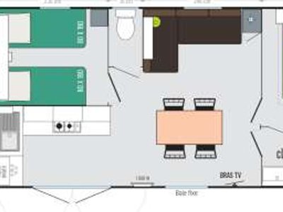 Cliquez pour découvrir toutes les photos de l'HÉBERGEMENT ! mobil-home - Flower Le Dolium photo 9
