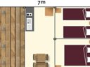 Cliquez pour découvrir toutes les photos de l'HÉBERGEMENT ! tente en toile et bois - camping Le Champ Long photo 2