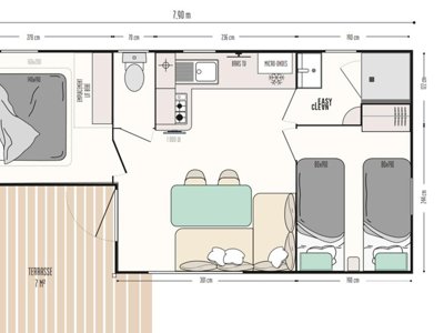 Cliquez pour découvrir toutes les photos de l'HÉBERGEMENT ! mobil-home - Le Cottage Fleuri photo 6