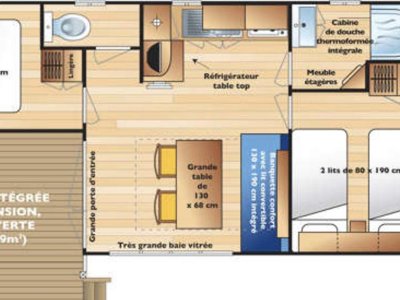 Cliquez pour découvrir toutes les photos de l'HÉBERGEMENT ! mobil-home - Paradis L'Escapade photo 7