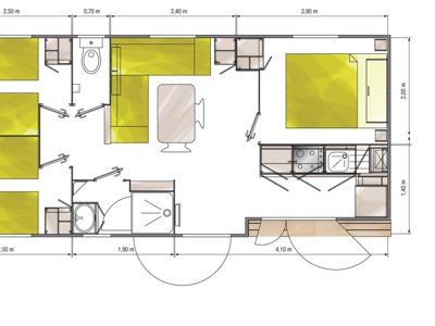 Cliquez pour découvrir toutes les photos de l'HÉBERGEMENT ! mobil-home - Les Alizés photo 7