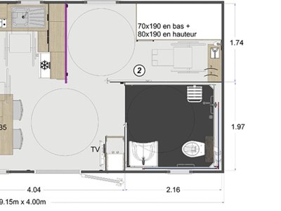 Cliquez pour découvrir toutes les photos de l'HÉBERGEMENT ! mobil-home - Les Alizés photo 7