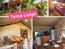 tente en toile et bois - camping L'Oasis Palavasienne photo 5