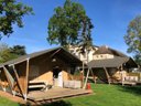 tente en toile et bois - camping Le Lignon photo 2