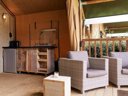 tente en toile et bois - camping Le Lignon photo 3
