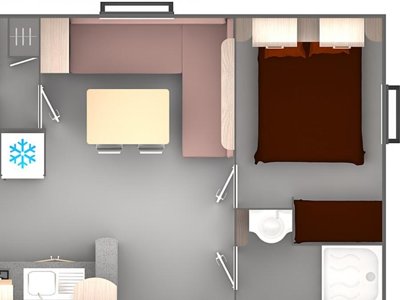 Cliquez pour découvrir toutes les photos de l'HÉBERGEMENT ! mobil-home - Flower Saint Amand photo 10