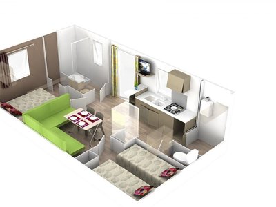 Cliquez pour découvrir toutes les photos de l'HÉBERGEMENT ! mobil-home - Flower Saint Amand photo 8