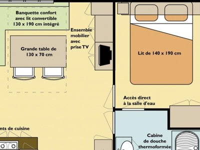 mobil-home - Le Lac De Laval-de-Cère photo 4