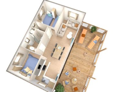Cliquez pour découvrir toutes les photos de l'HÉBERGEMENT ! chalet - Le Grand Cerf photo 7