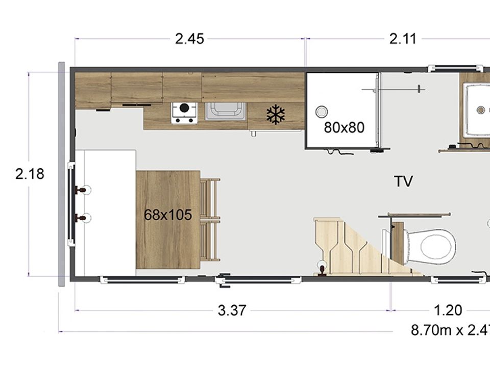 Cliquez pour découvrir toutes les photos de l'HÉBERGEMENT ! mobil-home - De L'Océan photo 4