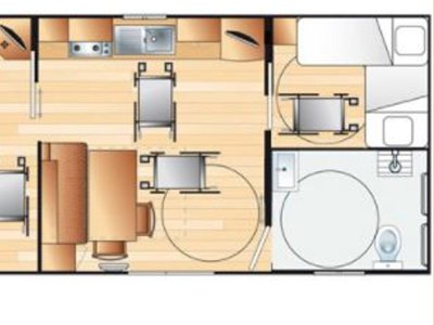 Cliquez pour découvrir toutes les photos de l'HÉBERGEMENT ! mobil-home - Paradis Le Rocher De La Granelle photo 6