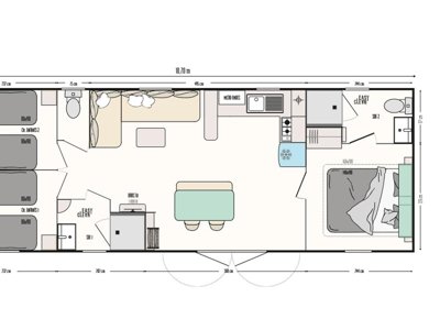 mobil-home - L' Aiguille Creuse photo 5