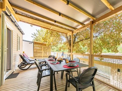 Cliquez pour découvrir toutes les photos de l'HÉBERGEMENT ! mobil-home - Flower Le Mas De Champel photo 2