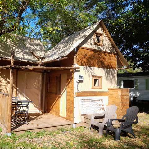 tente toile et bois - Castanhada photo 2