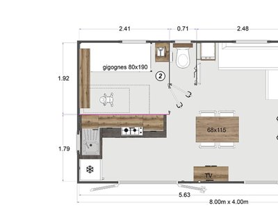 Cliquez pour découvrir toutes les photos de l'HÉBERGEMENT ! mobil-home - Laha photo 5