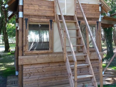 tente en toile et bois - Laha photo 4