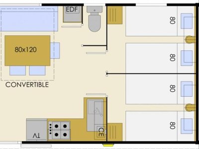 Cliquez pour découvrir toutes les photos de l'HÉBERGEMENT ! mobil-home - Flower Du Lac De La Seigneurie photo 4