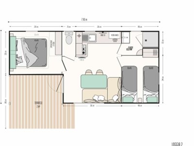 Cliquez pour découvrir toutes les photos de l'HÉBERGEMENT ! mobil-home - Flower Du Lac De La Seigneurie photo 2