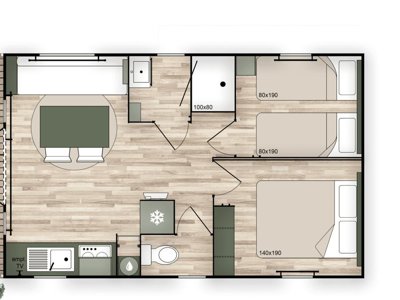 Cliquez pour découvrir toutes les photos de l'HÉBERGEMENT ! mobil-home - Lou Pantai photo 5