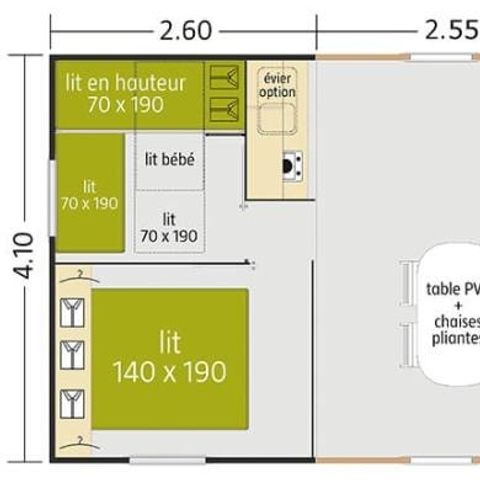 Cliquez pour découvrir toutes les photos de l'HÉBERGEMENT ! bungalow - Le Village De La Mer photo 5