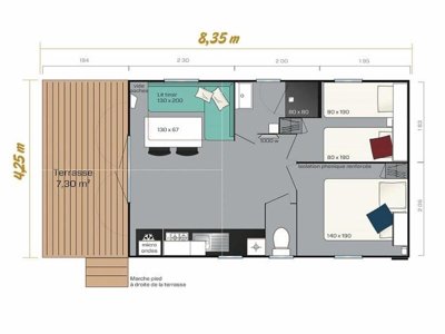Cliquez pour découvrir toutes les photos de l'HÉBERGEMENT ! mobil-home - Bon Port photo 4