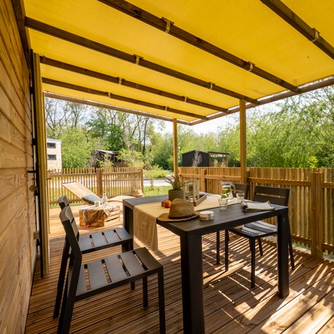 Cliquez pour découvrir toutes les photos de l'HÉBERGEMENT ! bungalow - Slow Village Loire Vallée photo 3