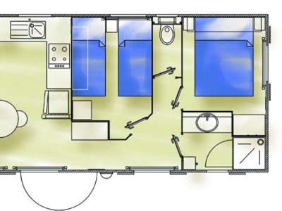Cliquez pour découvrir toutes les photos de l'HÉBERGEMENT ! mobil-home - Woka Marnay photo 6