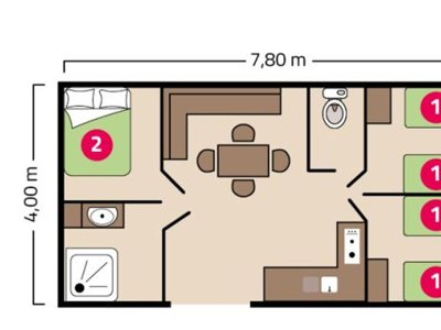 Cliquez pour découvrir toutes les photos de l'HÉBERGEMENT ! mobil-home - Le Petit Rocher photo 4