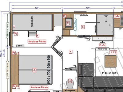 Cliquez pour découvrir toutes les photos de l'HÉBERGEMENT ! mobil-home - Le Val De Landrouet photo 6