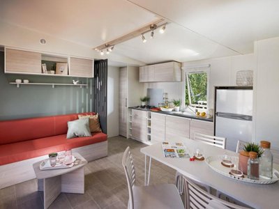 Cliquez pour découvrir toutes les photos de l'HÉBERGEMENT ! mobil-home - De La Grande Lande photo 2