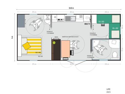 Cliquez pour découvrir toutes les photos de l'HÉBERGEMENT ! mobil-home - Sous Doriat photo 2