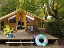 tente en toile et bois - camping La Cigaline photo 5