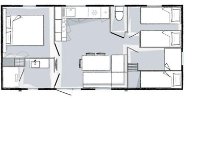 mobil-home - Paradis - Les Nobis D'Anjou photo 2