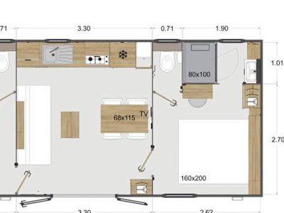 Cliquez pour découvrir toutes les photos de l'HÉBERGEMENT ! mobil-home - Paradis - Les Nobis D'Anjou photo 2