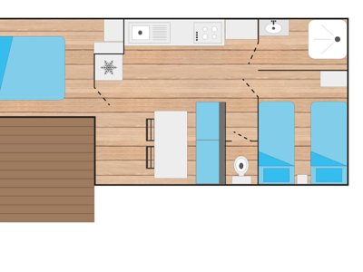 Cliquez pour découvrir toutes les photos de l'HÉBERGEMENT ! mobil-home - Paradis Val De Trie photo 6