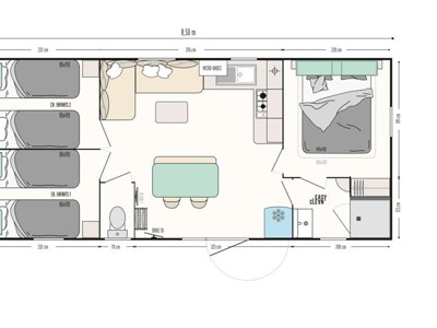 Cliquez pour découvrir toutes les photos de l'HÉBERGEMENT ! mobil-home - Flower Le Rompval photo 3