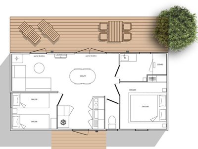 Cliquez pour découvrir toutes les photos de l'HÉBERGEMENT ! mobil-home - Beau Rivage - Ciela Village photo 5